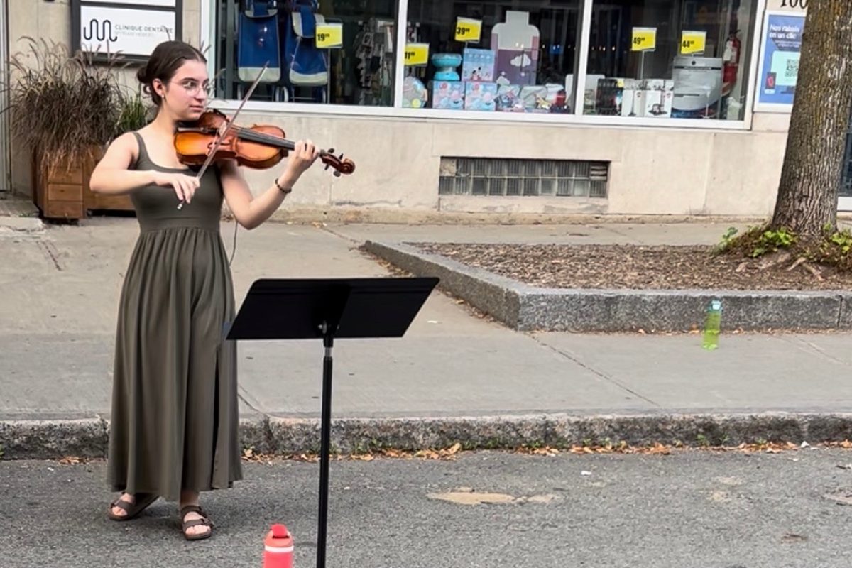 Sandrine Bélanger Rivard au violon