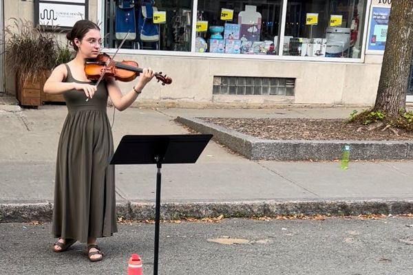 Sandrine Bélanger Rivard au violon